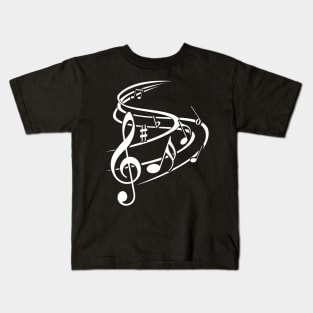 Music notes design Kids T-Shirt